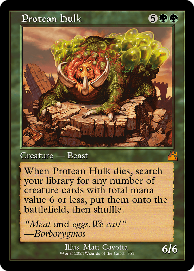 Protean Hulk (Retro Frame) [Ravnica Remastered] | Shuffle n Cut Hobbies & Games