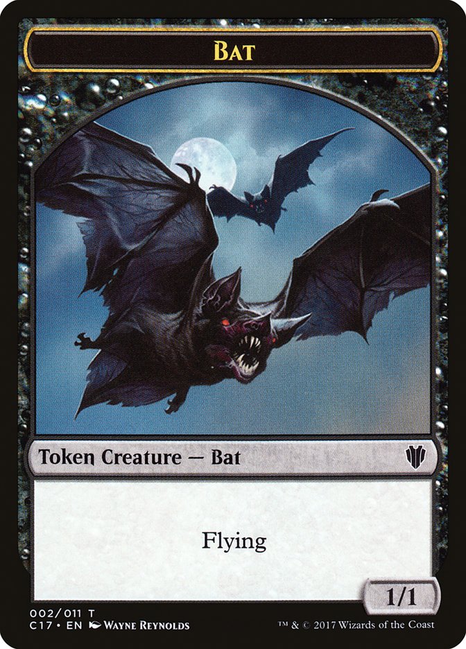 Bat // Vampire Double-Sided Token [Commander 2017 Tokens] | Shuffle n Cut Hobbies & Games