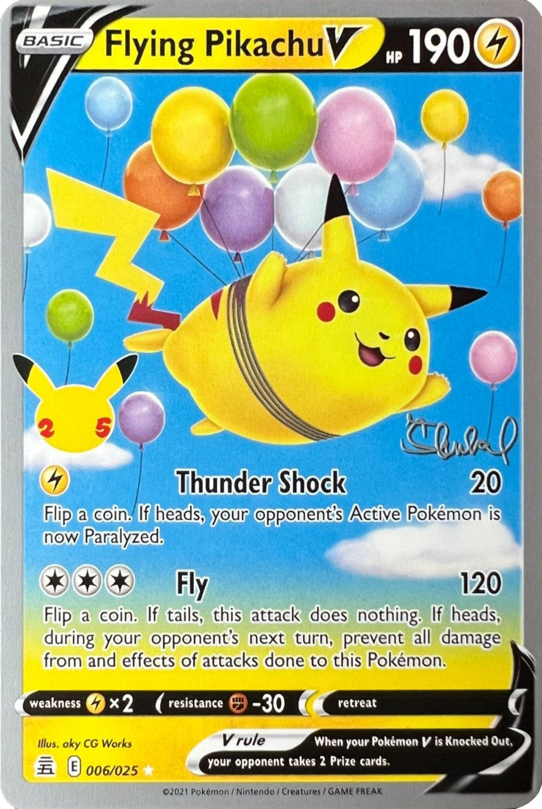 Flying Pikachu V (006/025) (ADP - Ondrej Skubal) [World Championships 2022] | Shuffle n Cut Hobbies & Games