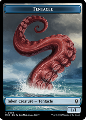 Tentacle // Koma's Coil Double-Sided Token [Murders at Karlov Manor Commander Tokens] | Shuffle n Cut Hobbies & Games