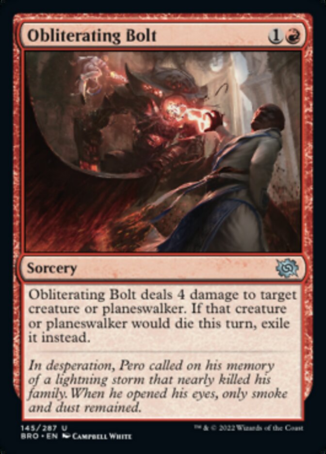 Obliterating Bolt [The Brothers' War] | Shuffle n Cut Hobbies & Games