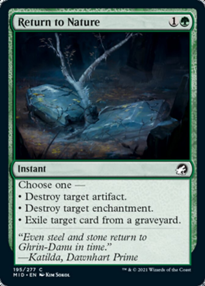 Return to Nature [Innistrad: Midnight Hunt] | Shuffle n Cut Hobbies & Games
