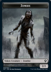 Zombie // Spirit Double-Sided Token [Commander 2021 Tokens] | Shuffle n Cut Hobbies & Games