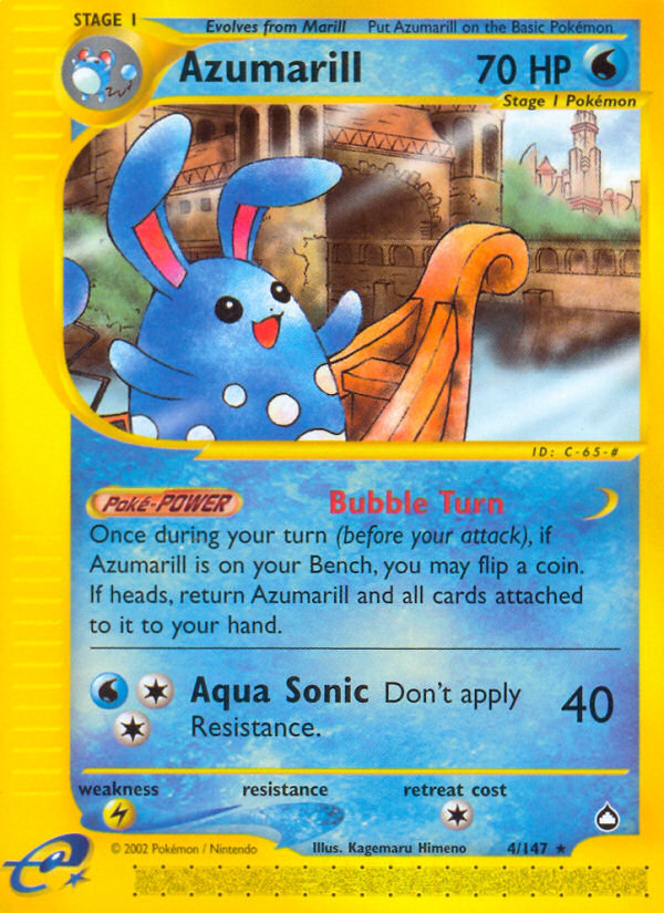 Azumarill (4/147) [Aquapolis] | Shuffle n Cut Hobbies & Games