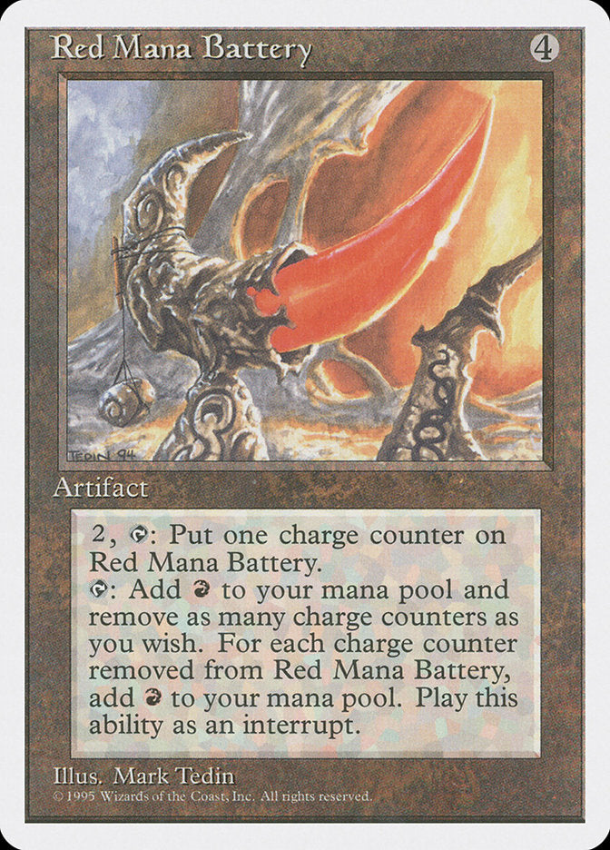 Red Mana Battery [Fourth Edition] | Shuffle n Cut Hobbies & Games