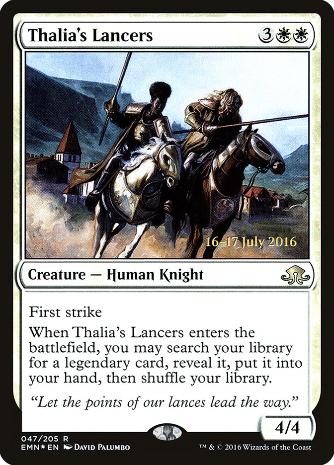 Thalia's Lancers [Eldritch Moon Prerelease Promos] | Shuffle n Cut Hobbies & Games