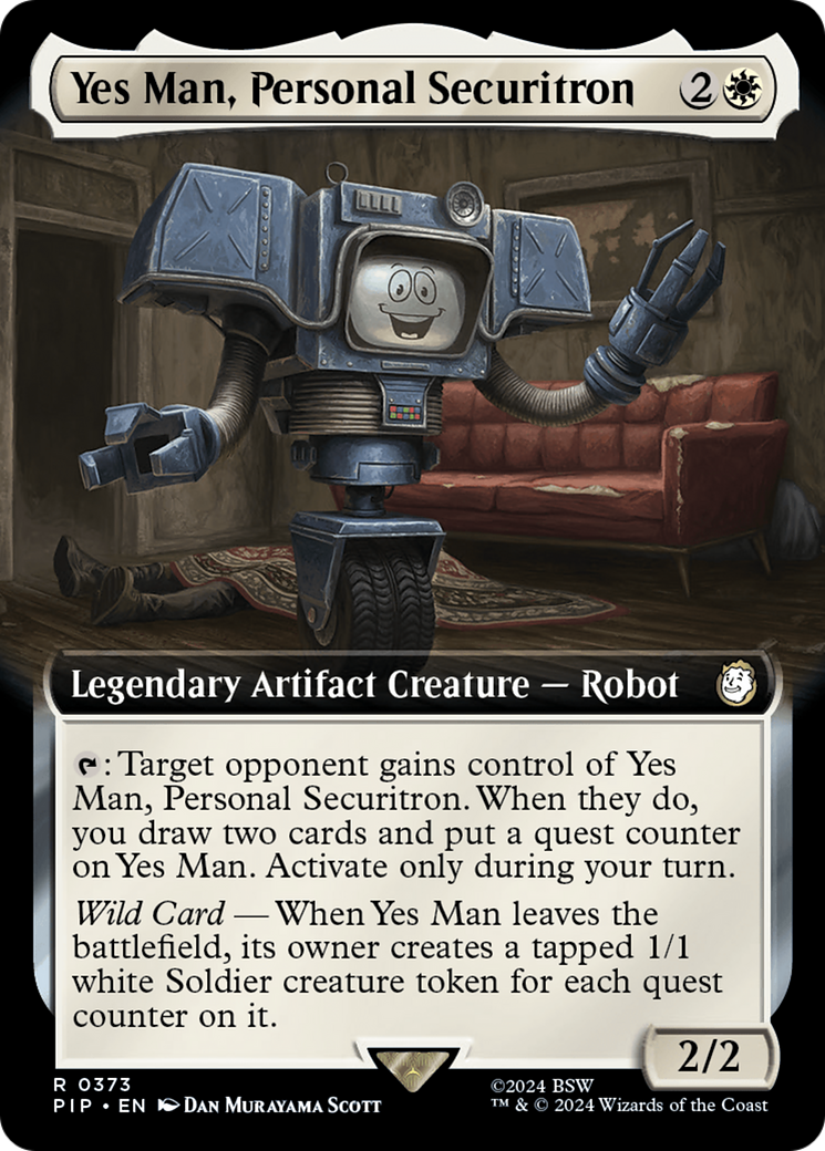 Yes Man, Personal Securitron (Extended Art) [Fallout] | Shuffle n Cut Hobbies & Games