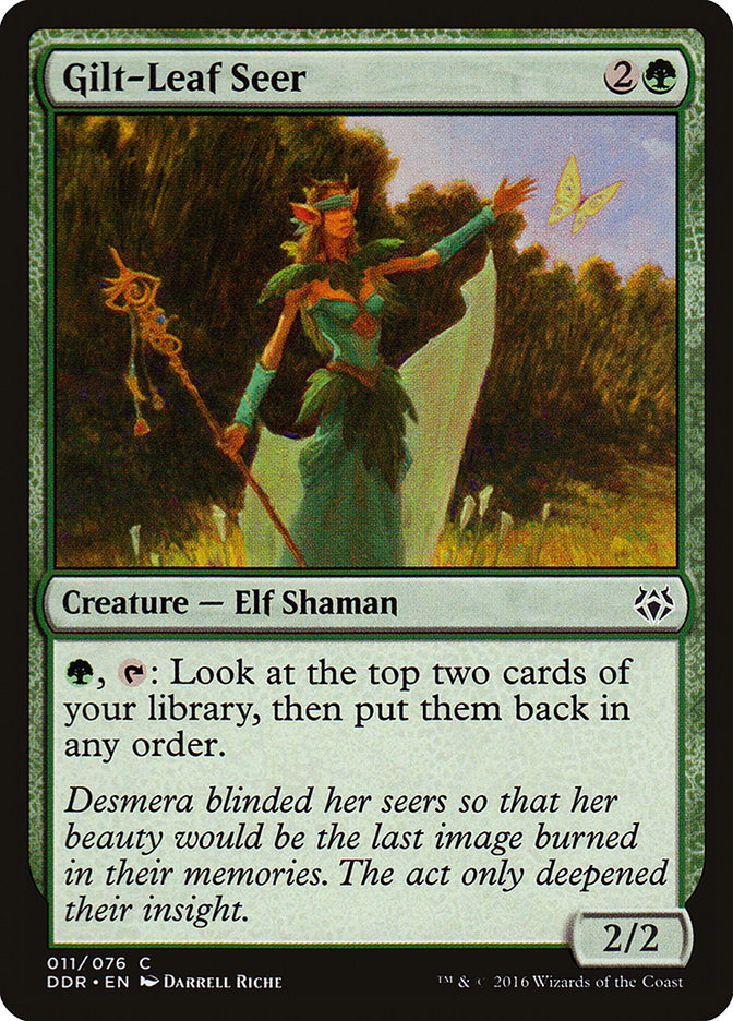 Gilt-Leaf Seer [Duel Decks: Nissa vs. Ob Nixilis] | Shuffle n Cut Hobbies & Games