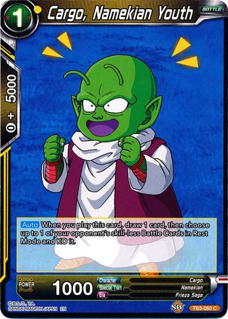 Cargo, Namekian Youth [TB3-060] | Shuffle n Cut Hobbies & Games