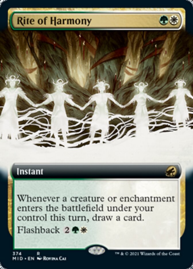 Rite of Harmony (Extended Art) [Innistrad: Midnight Hunt] | Shuffle n Cut Hobbies & Games