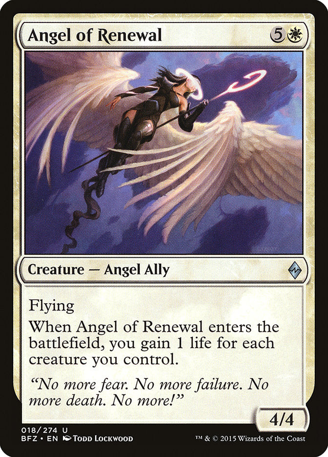 Angel of Renewal [Battle for Zendikar] | Shuffle n Cut Hobbies & Games