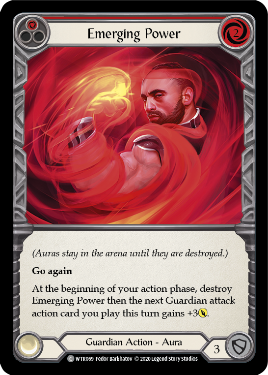 Emerging Power (Red) [WTR069] Unlimited Edition Rainbow Foil | Shuffle n Cut Hobbies & Games