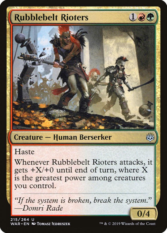 Rubblebelt Rioters [War of the Spark] | Shuffle n Cut Hobbies & Games
