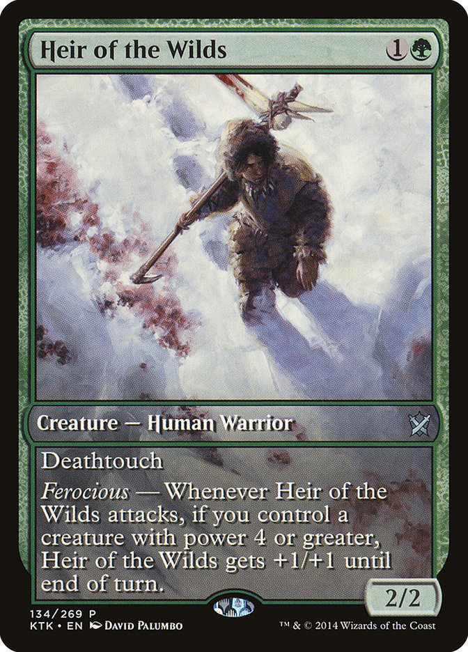 Heir of the Wilds (Game Day) (Extended Art) [Khans of Tarkir Promos] | Shuffle n Cut Hobbies & Games