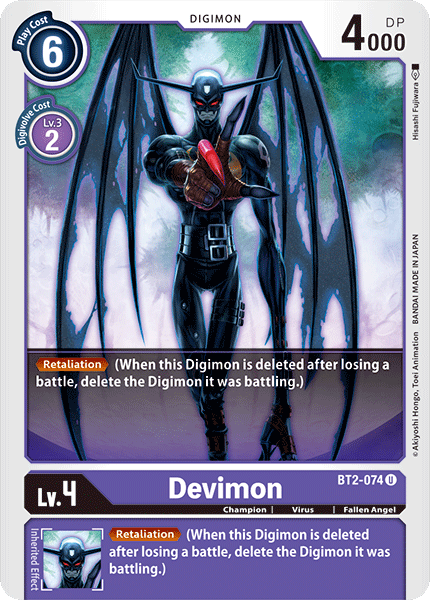 Devimon [BT2-074] [Release Special Booster Ver.1.0] | Shuffle n Cut Hobbies & Games