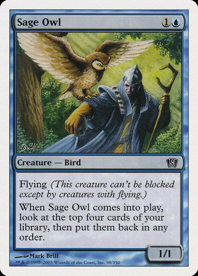 Sage Owl [Eighth Edition] | Shuffle n Cut Hobbies & Games