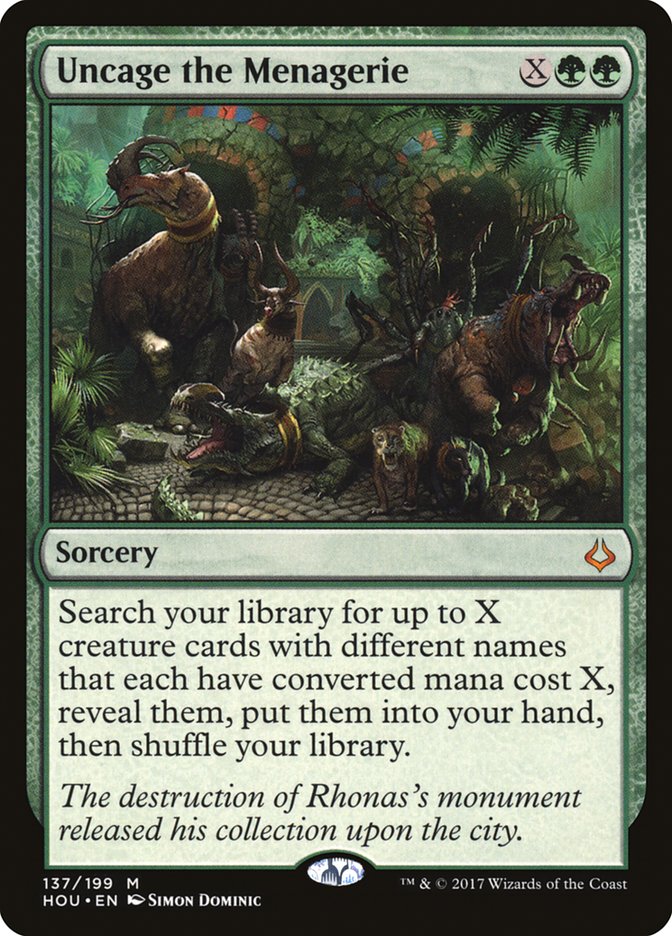 Uncage the Menagerie [Hour of Devastation] | Shuffle n Cut Hobbies & Games