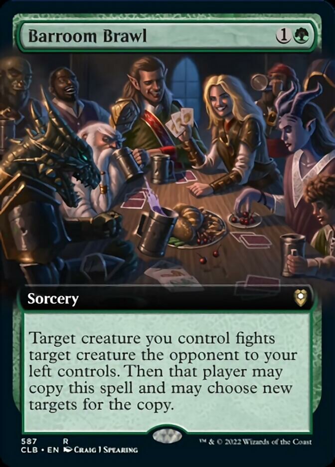 Barroom Brawl (Extended Art) [Commander Legends: Battle for Baldur's Gate] | Shuffle n Cut Hobbies & Games
