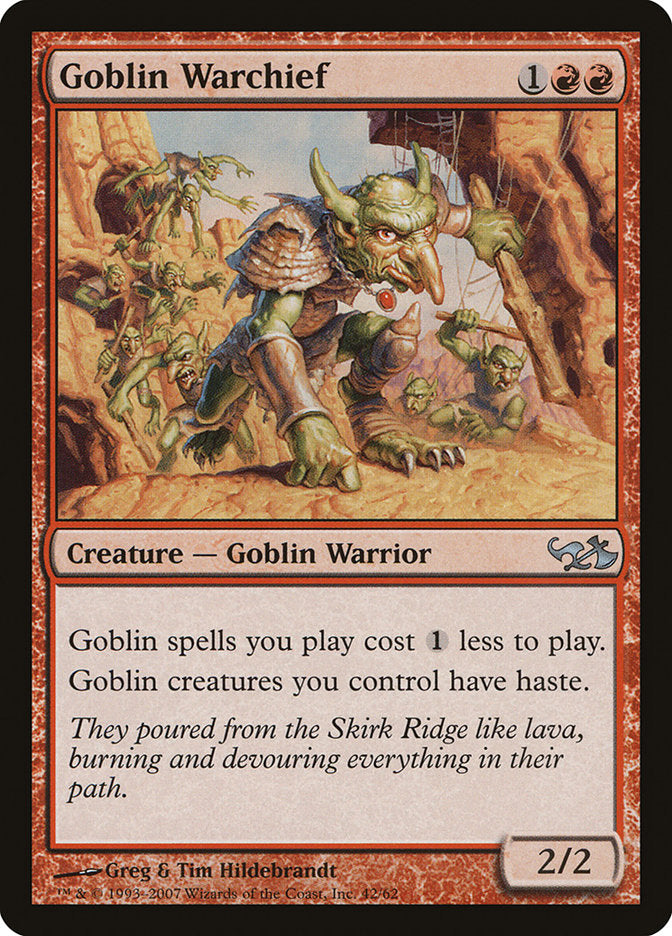 Goblin Warchief [Duel Decks: Elves vs. Goblins] | Shuffle n Cut Hobbies & Games