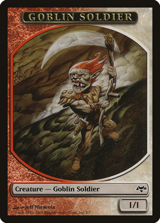 Goblin Soldier Token [Eventide Tokens] | Shuffle n Cut Hobbies & Games