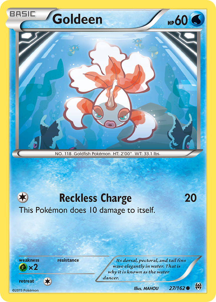 Goldeen (27/162) [XY: BREAKthrough] | Shuffle n Cut Hobbies & Games