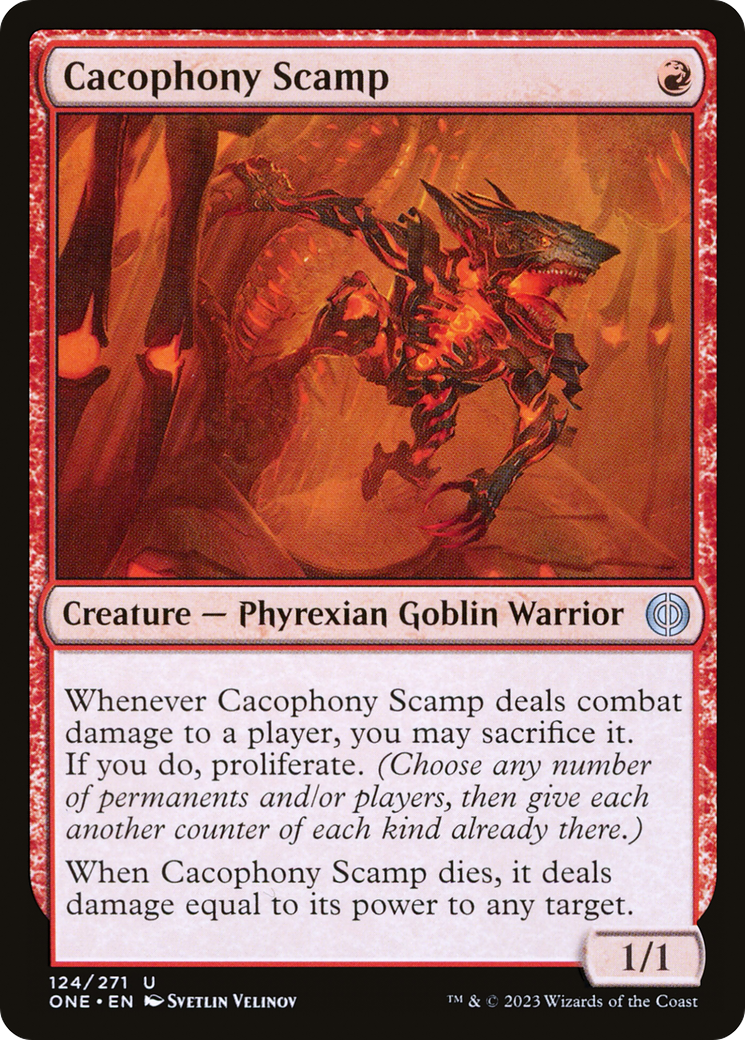 Cacophony Scamp [Phyrexia: All Will Be One] | Shuffle n Cut Hobbies & Games