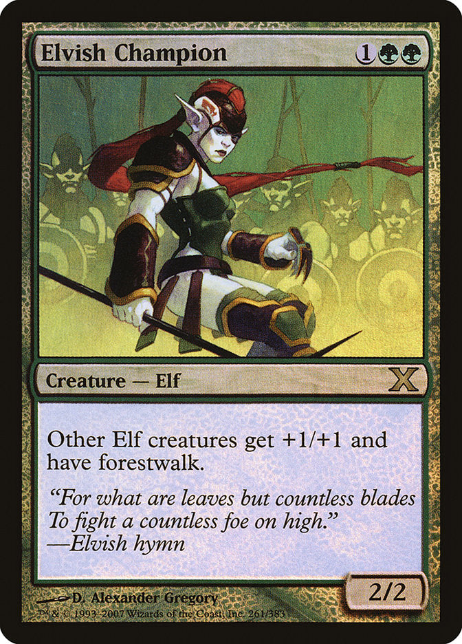Elvish Champion (Premium Foil) [Tenth Edition] | Shuffle n Cut Hobbies & Games