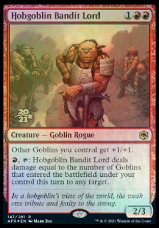 Hobgoblin Bandit Lord [Dungeons & Dragons: Adventures in the Forgotten Realms Prerelease Promos] | Shuffle n Cut Hobbies & Games