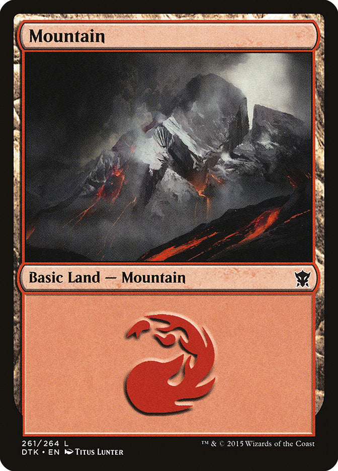 Mountain (261) [Dragons of Tarkir] | Shuffle n Cut Hobbies & Games