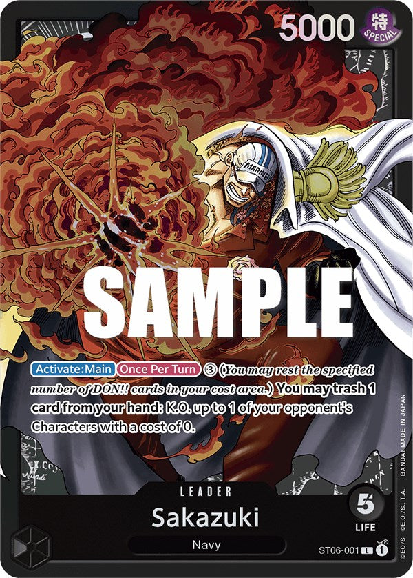 Sakazuki [Starter Deck: Absolute Justice] | Shuffle n Cut Hobbies & Games