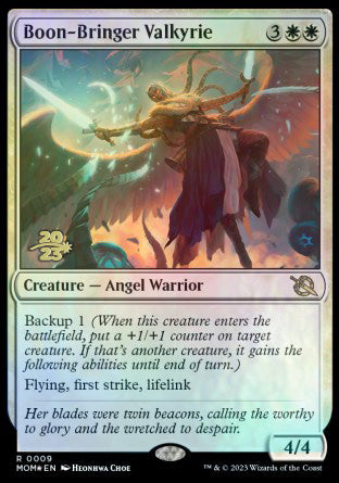 Boon-Bringer Valkyrie [March of the Machine Prerelease Promos] | Shuffle n Cut Hobbies & Games