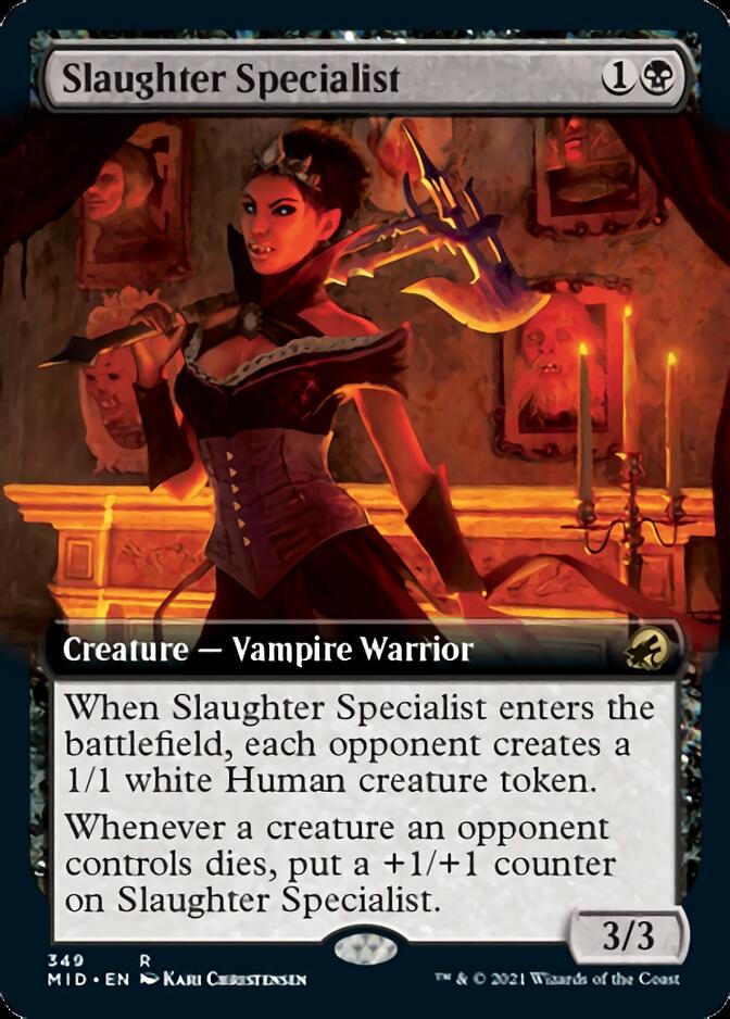 Slaughter Specialist (Extended Art) [Innistrad: Midnight Hunt] | Shuffle n Cut Hobbies & Games