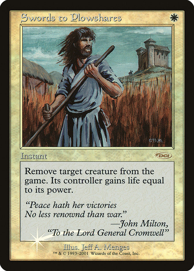 Swords to Plowshares [Friday Night Magic 2001] | Shuffle n Cut Hobbies & Games