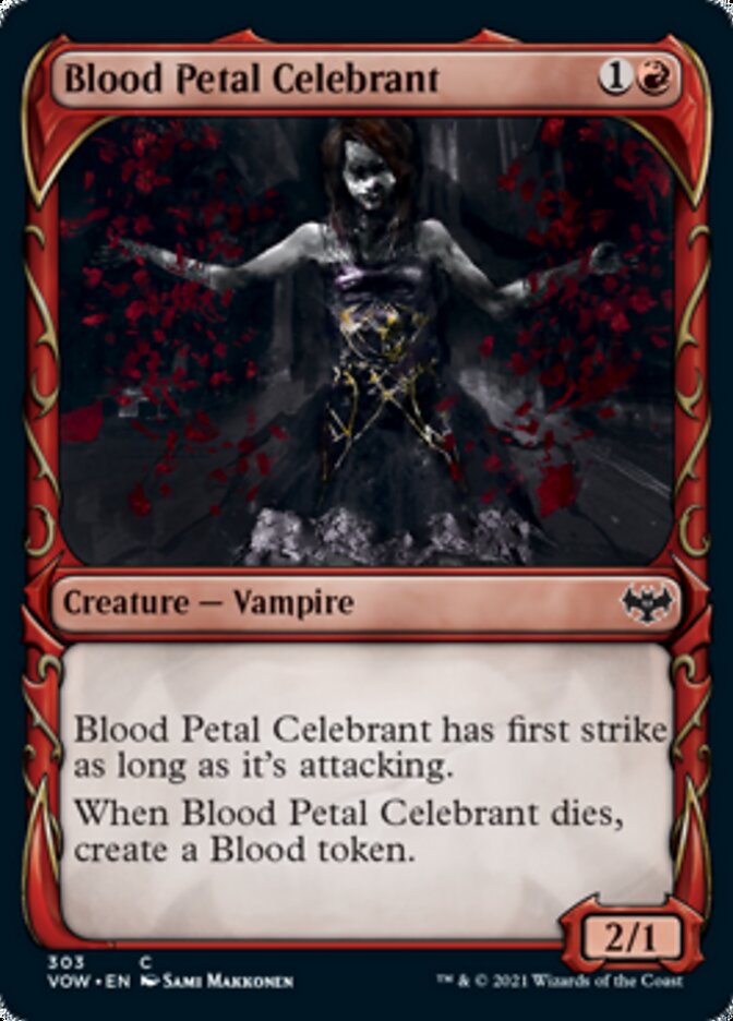 Blood Petal Celebrant (Showcase Fang Frame) [Innistrad: Crimson Vow] | Shuffle n Cut Hobbies & Games