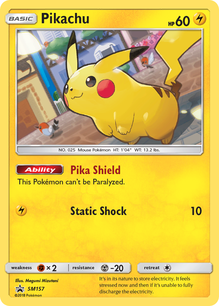 Pikachu (SM157) [Sun & Moon: Black Star Promos] | Shuffle n Cut Hobbies & Games