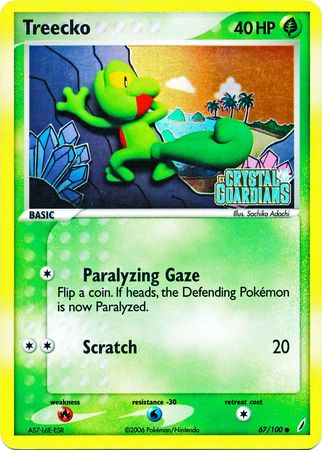 Treecko (67/100) (Stamped) [EX: Crystal Guardians] | Shuffle n Cut Hobbies & Games