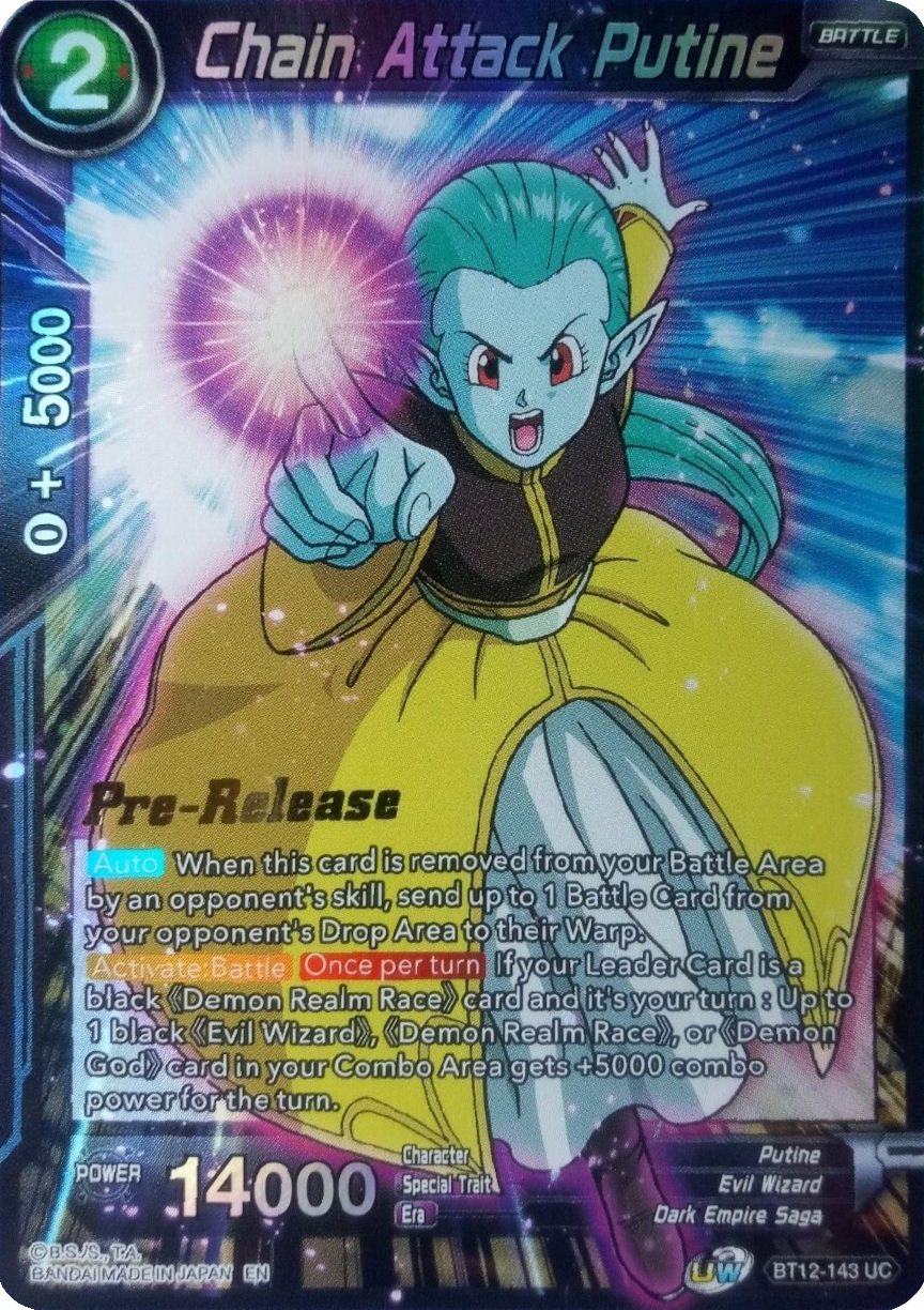Chain Attack Putine (BT12-143) [Vicious Rejuvenation Prerelease Promos] | Shuffle n Cut Hobbies & Games