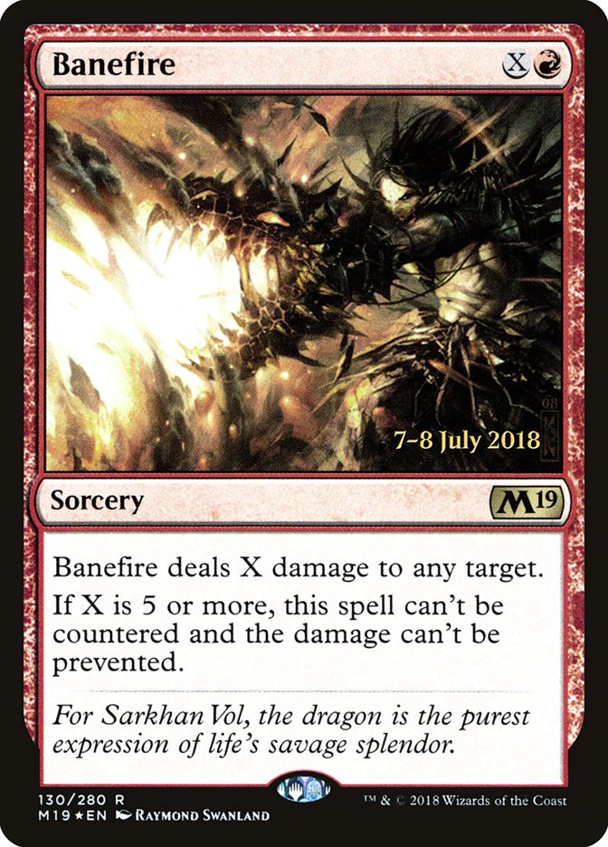 Banefire [Core Set 2019 Prerelease Promos] | Shuffle n Cut Hobbies & Games