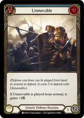 Unmovable (Blue) [U-WTR214] (Welcome to Rathe Unlimited)  Unlimited Rainbow Foil | Shuffle n Cut Hobbies & Games