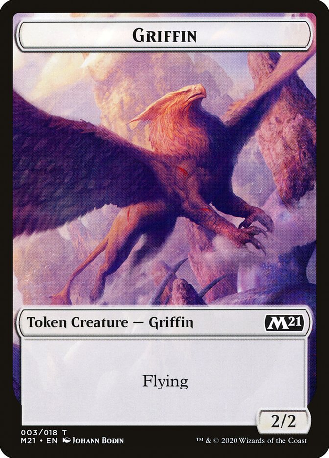 Goblin Wizard // Griffin Double-Sided Token [Core Set 2021 Tokens] | Shuffle n Cut Hobbies & Games