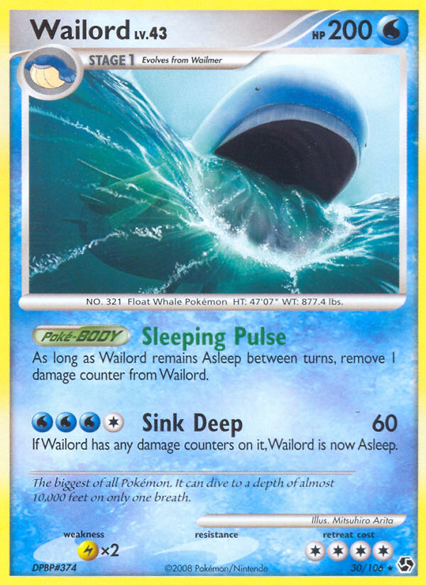 Wailord (30/106) [Diamond & Pearl: Great Encounters] | Shuffle n Cut Hobbies & Games