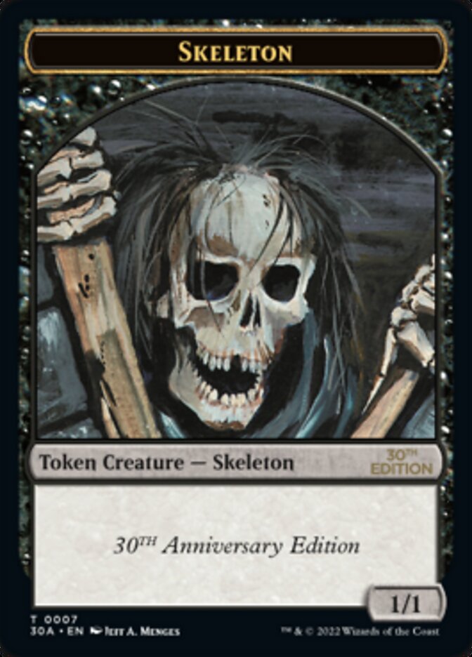 Skeleton Token [30th Anniversary Tokens] | Shuffle n Cut Hobbies & Games
