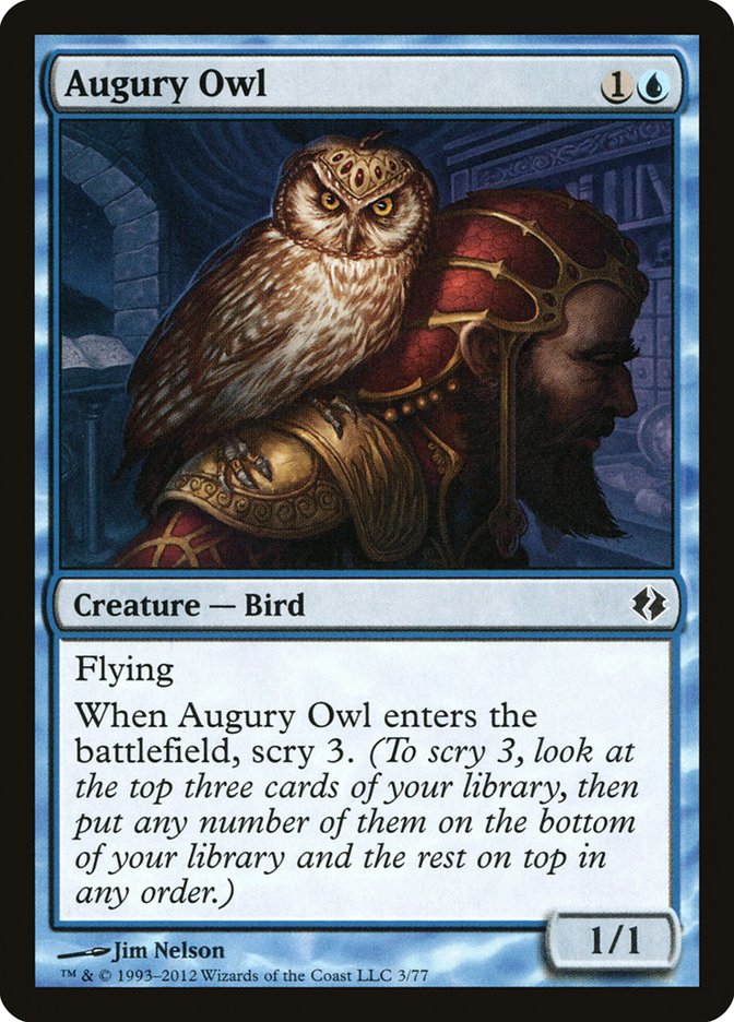 Augury Owl [Duel Decks: Venser vs. Koth] | Shuffle n Cut Hobbies & Games