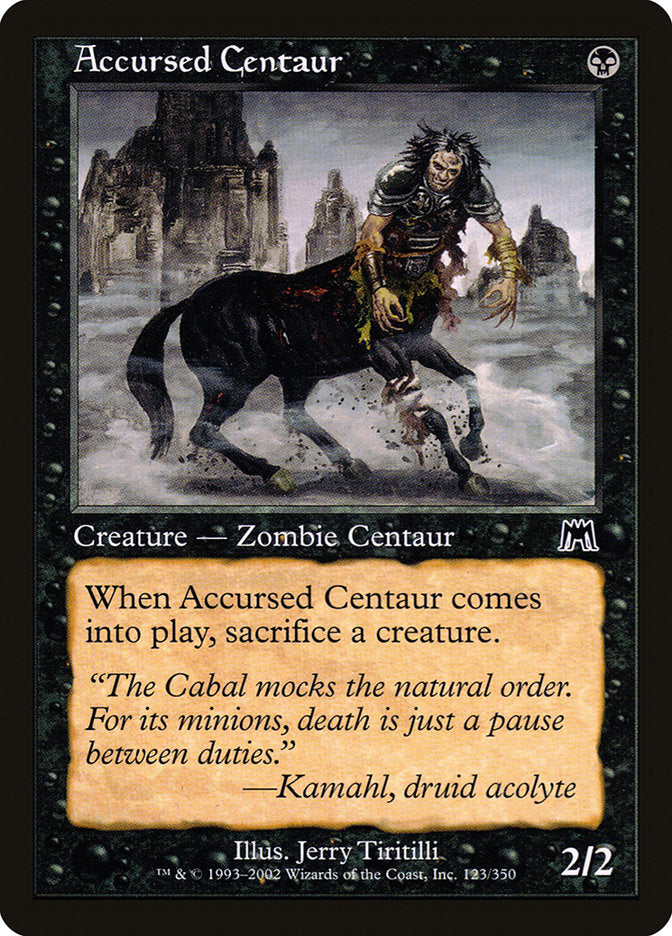 Accursed Centaur [Onslaught] | Shuffle n Cut Hobbies & Games