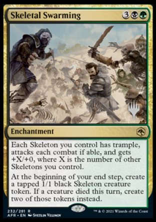 Skeletal Swarming (Promo Pack) [Dungeons & Dragons: Adventures in the Forgotten Realms Promos] | Shuffle n Cut Hobbies & Games