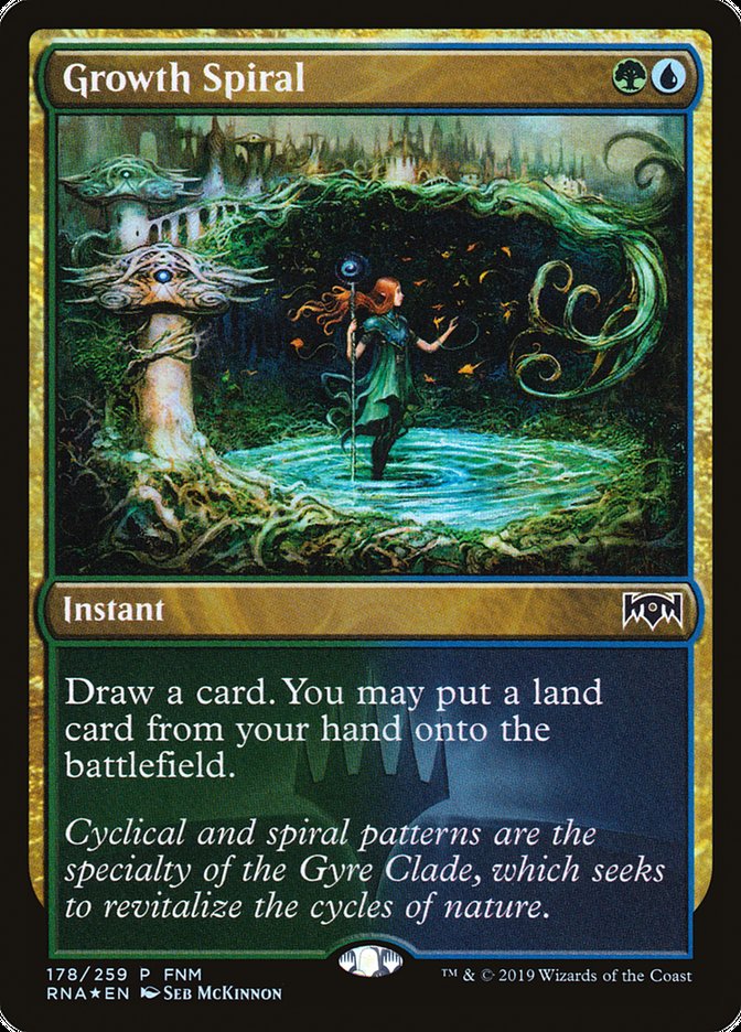 Growth Spiral (FNM) [Ravnica Allegiance Promos] | Shuffle n Cut Hobbies & Games