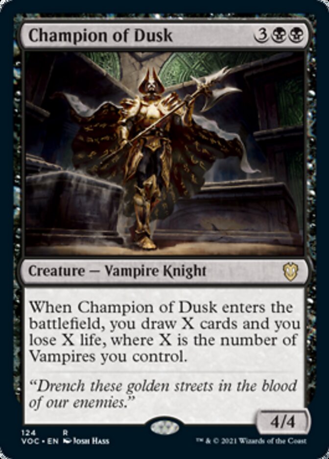 Champion of Dusk [Innistrad: Crimson Vow Commander] | Shuffle n Cut Hobbies & Games