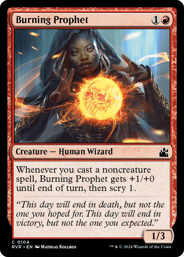 Burning Prophet [Ravnica Remastered] | Shuffle n Cut Hobbies & Games