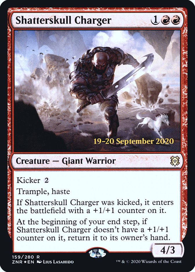 Shatterskull Charger [Zendikar Rising Prerelease Promos] | Shuffle n Cut Hobbies & Games