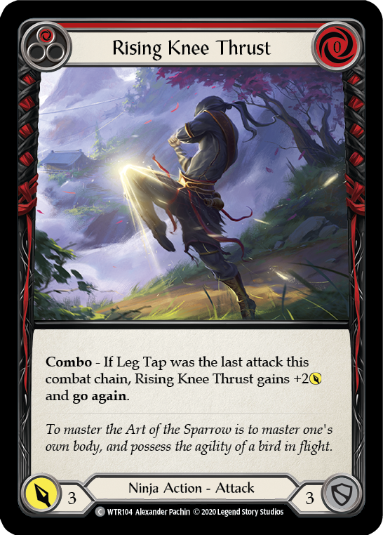 Rising Knee Thrust (Red) [U-WTR104] (Welcome to Rathe Unlimited)  Unlimited Normal | Shuffle n Cut Hobbies & Games